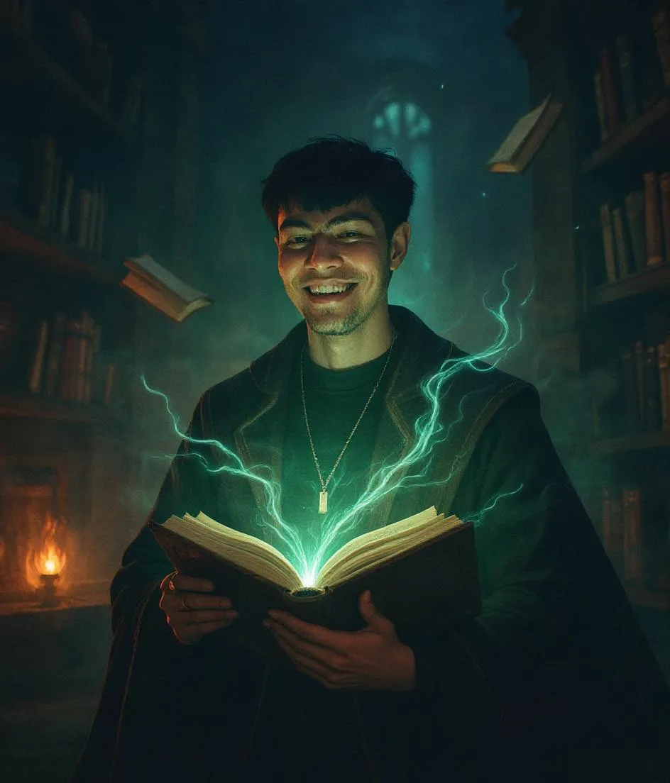 Arcane Librarian style transformation of andre tan