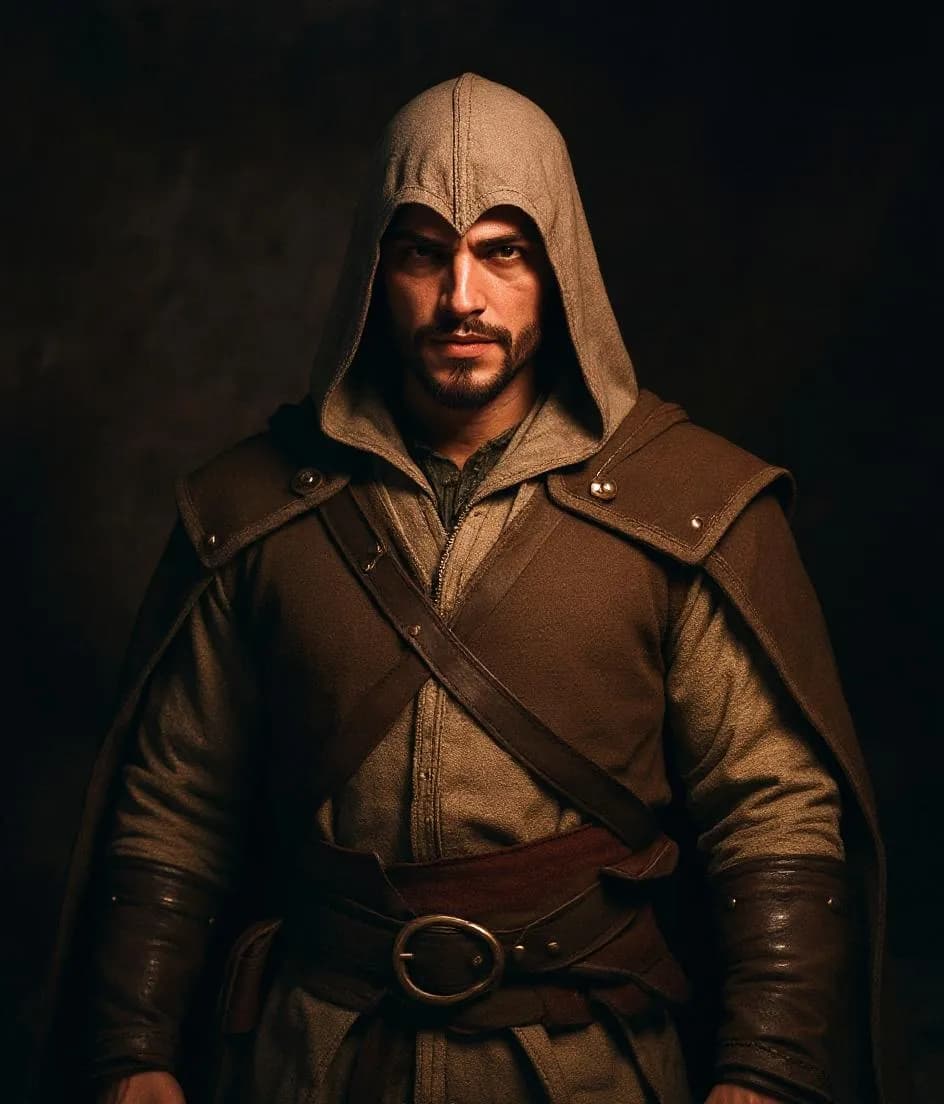Assassin's Creed style transformation of andre tan