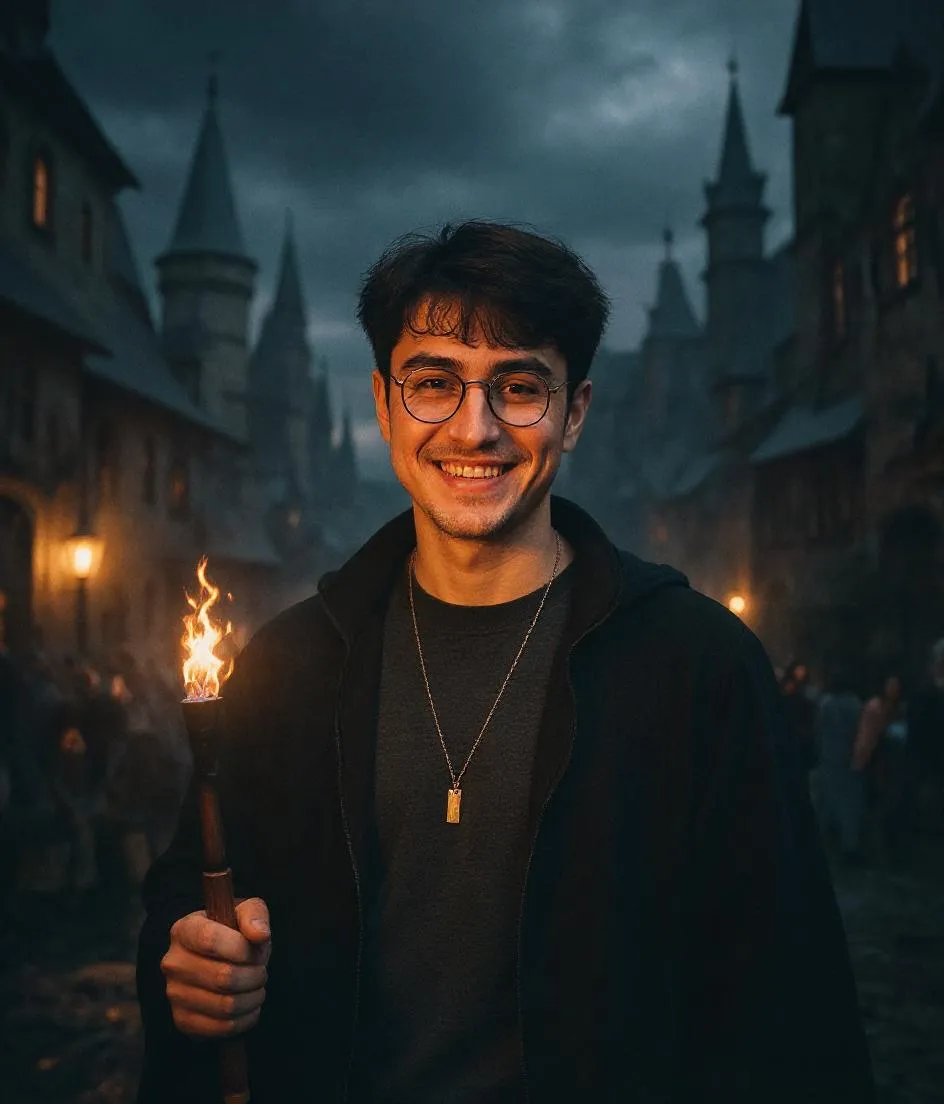 Harry Potter style transformation of andre tan