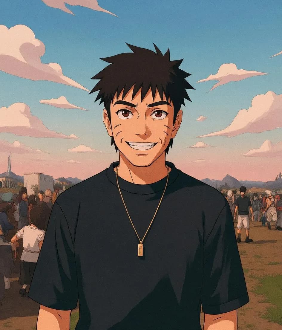 Naruto style transformation of andre tan