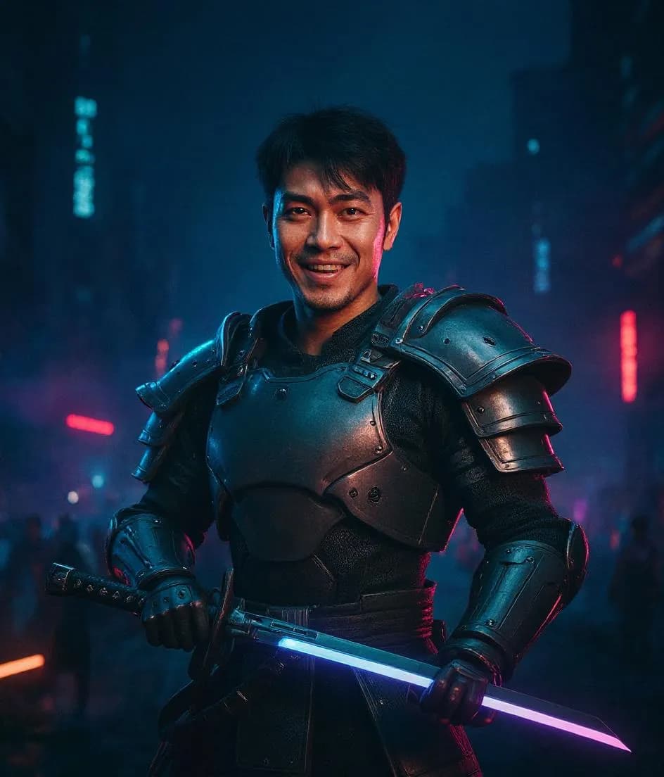 Neo Samurai style transformation of andre tan