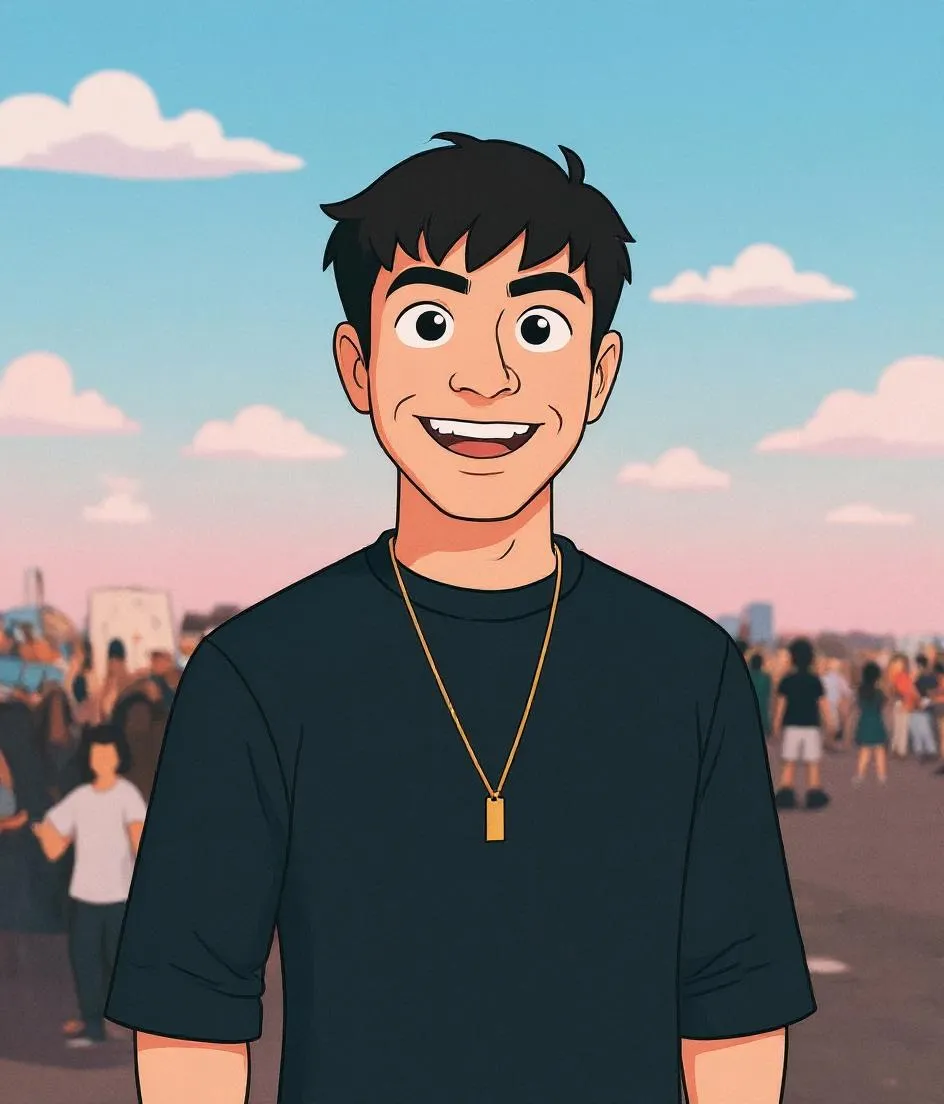 Powerpuff Girls style transformation of andre tan