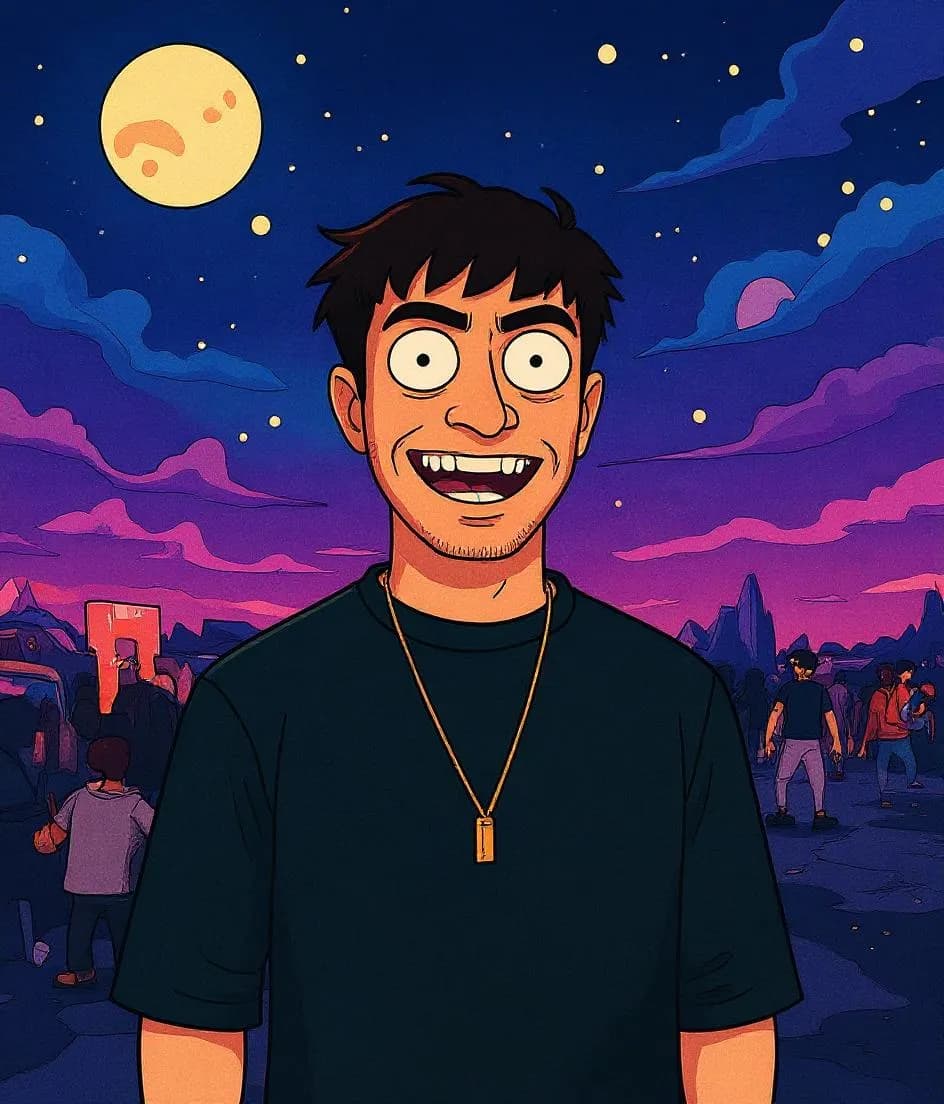 Rick and Morty style transformation of andre tan