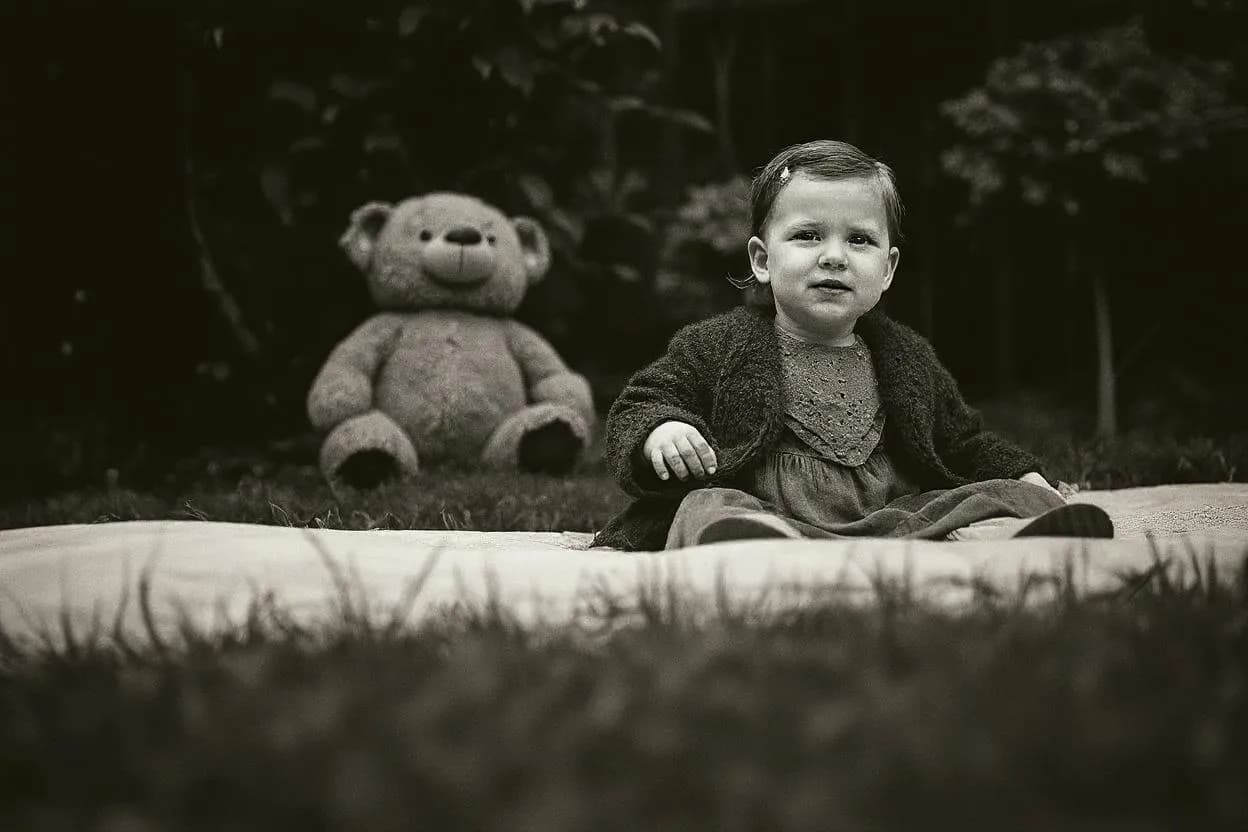 1930s style transformation of baby